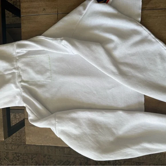 Aviator Nation White Cropped Hoodie size XS - Picture 7 of 7